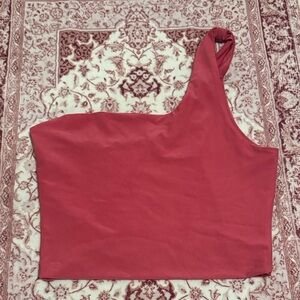 Better Be One-Shoulder Red Crop Top